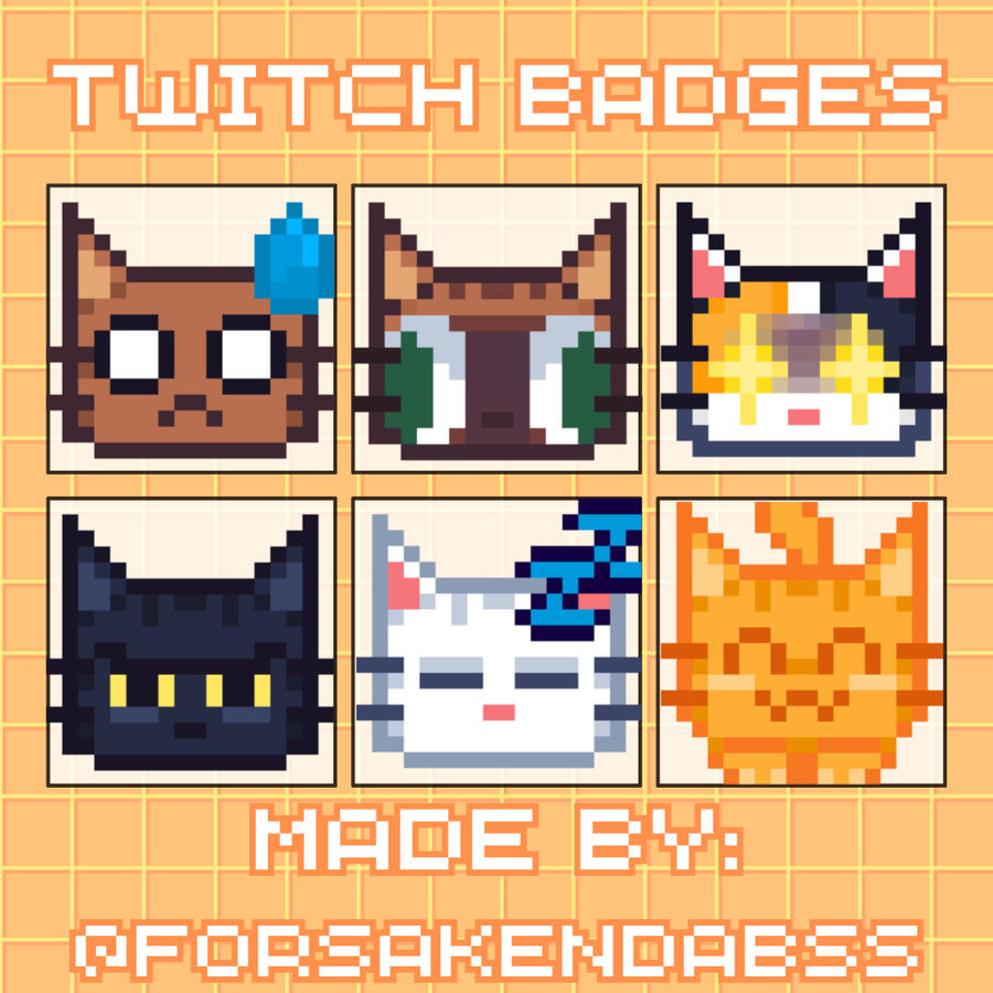 Cat Twitch Badges